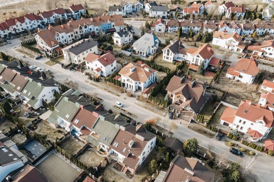 Colorado real estate tax aerial view of residential neighborhoods